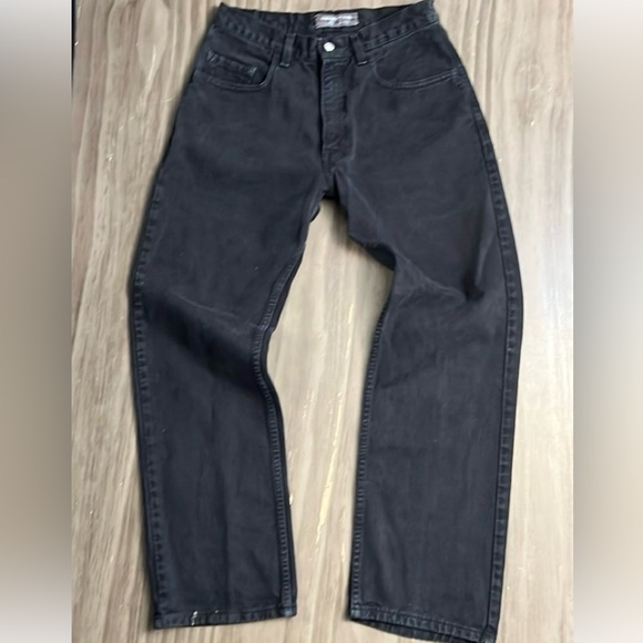 Levi's Denim - SILVERTAB LEVIS 90’s VINTAGE LOOSE FIT BLACK JEANS MADE IN USA WOMENS 28